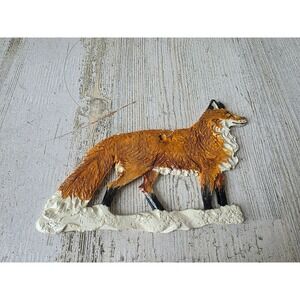 Vintage sonnett fox dog ceramic ornament rare Xmas tree